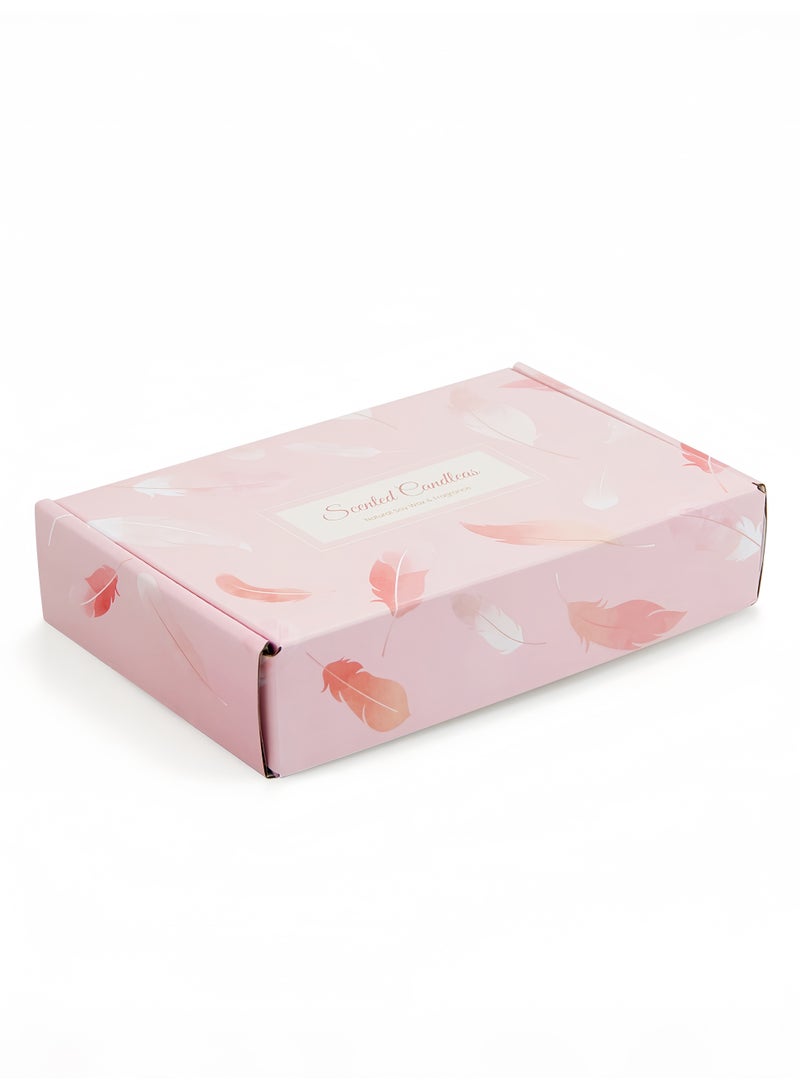 6-Pack Pink Encounter Scented Soy Wax Candles - Smokeless Aromatherapy for Home Relaxation & Gift Giving - Image 5